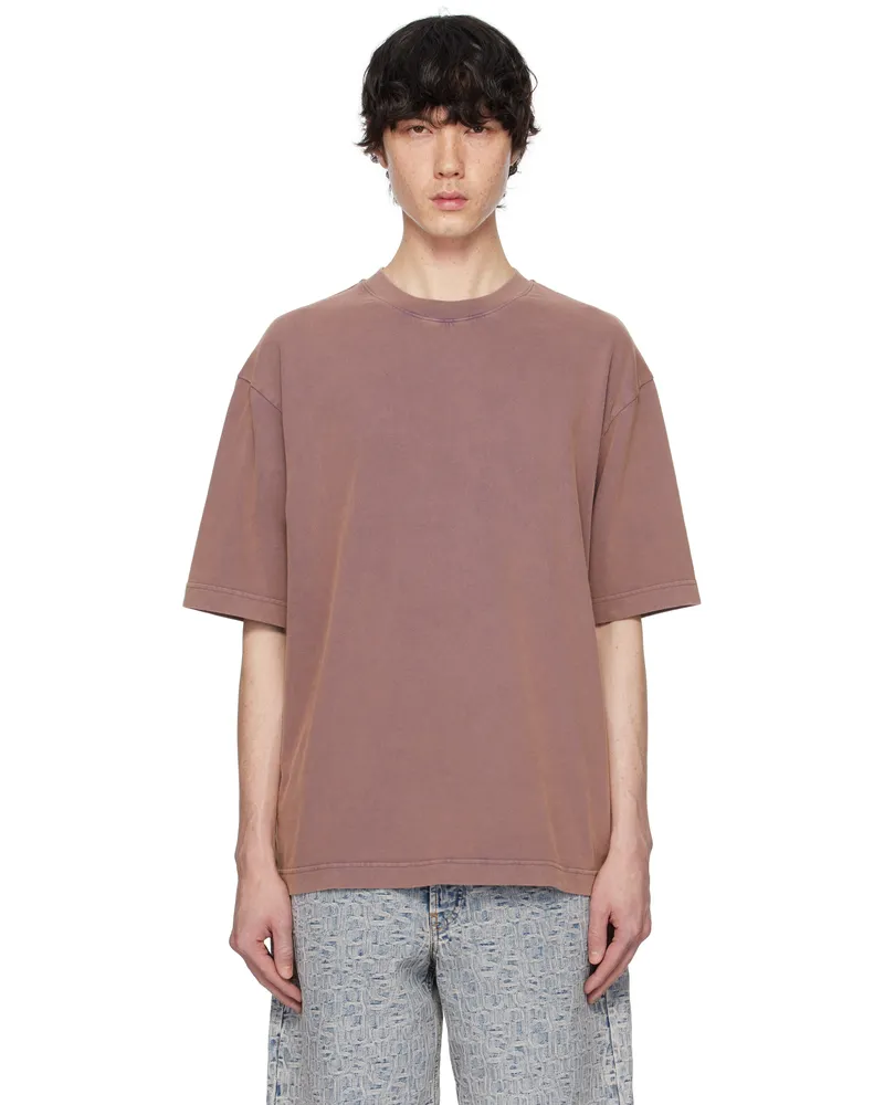 Acne Studios Purple Relaxed Fit Crew Neck T-shirt Adb