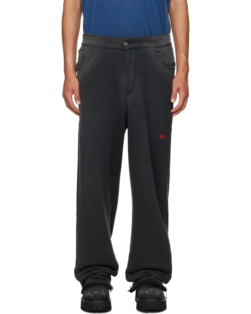 FourTwoFour on Fairfax Black Big Daddy Sweatpants Black