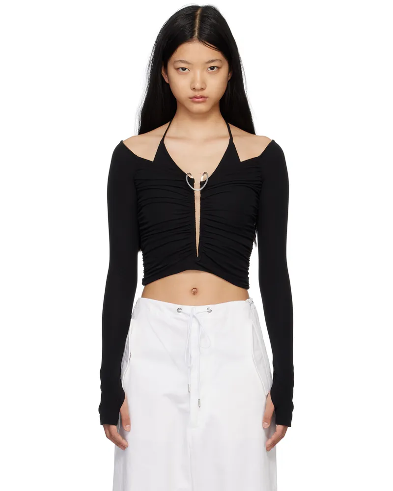 Dion Lee Black Mobius Blouse Black