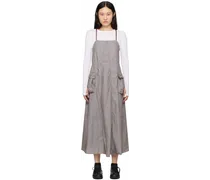 Gray Parachute Midi Dress