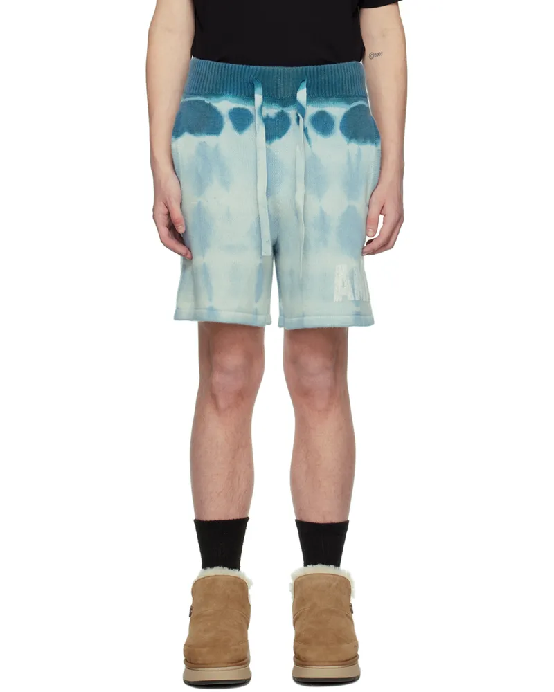 Amiri Blue Tie Dye Shorts Blue-eco