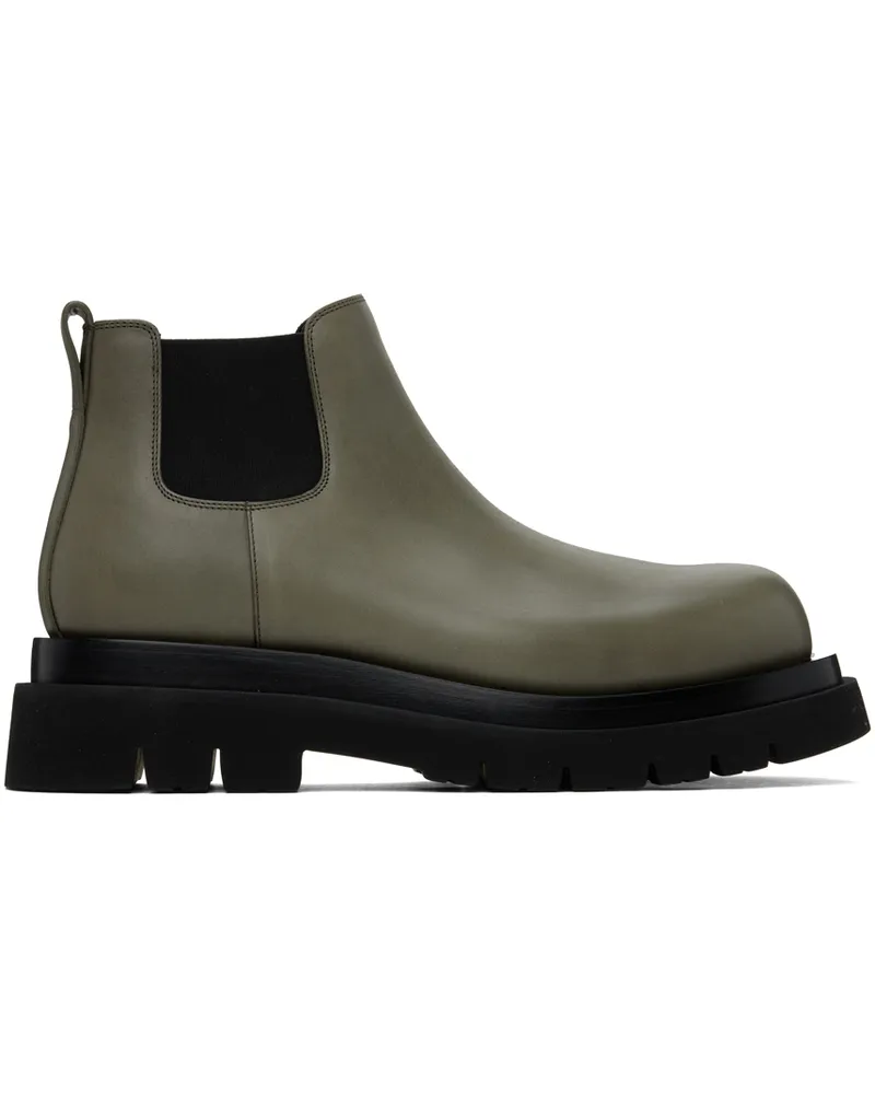 Bottega Veneta Gray Lug Chelsea Boots 1222