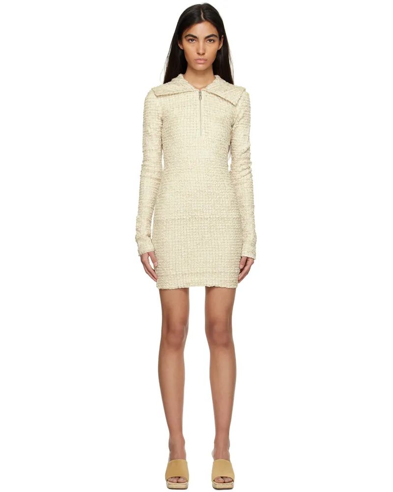 Nanushka Off-White Adriane Minidress Creme