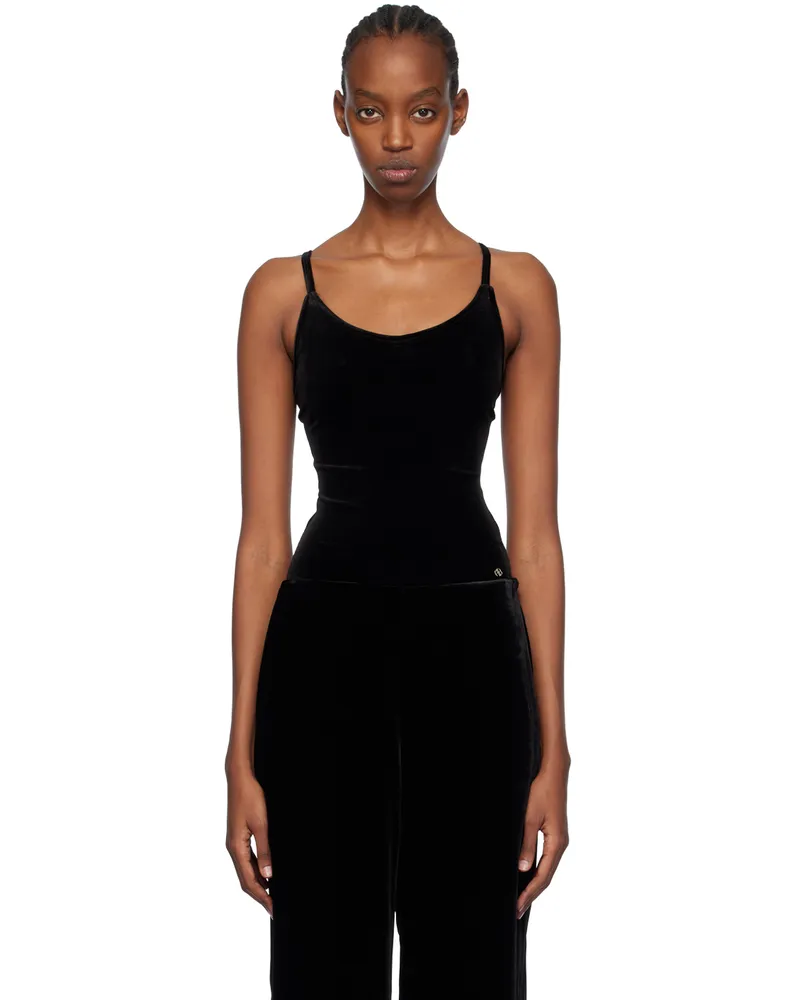 Anine Bing Black Alissa Bodysuit Black