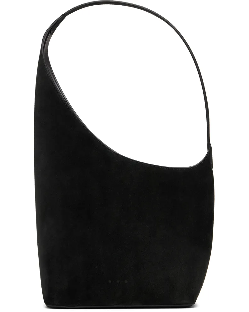 Aesther Ekme SSENSE Exclusive Black Demi Lune Bag 101suede