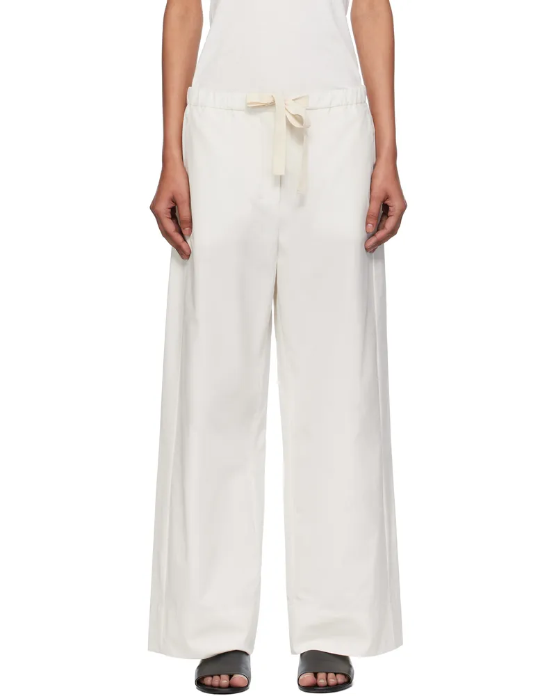 Max Mara Off-White Argento Trousers 018