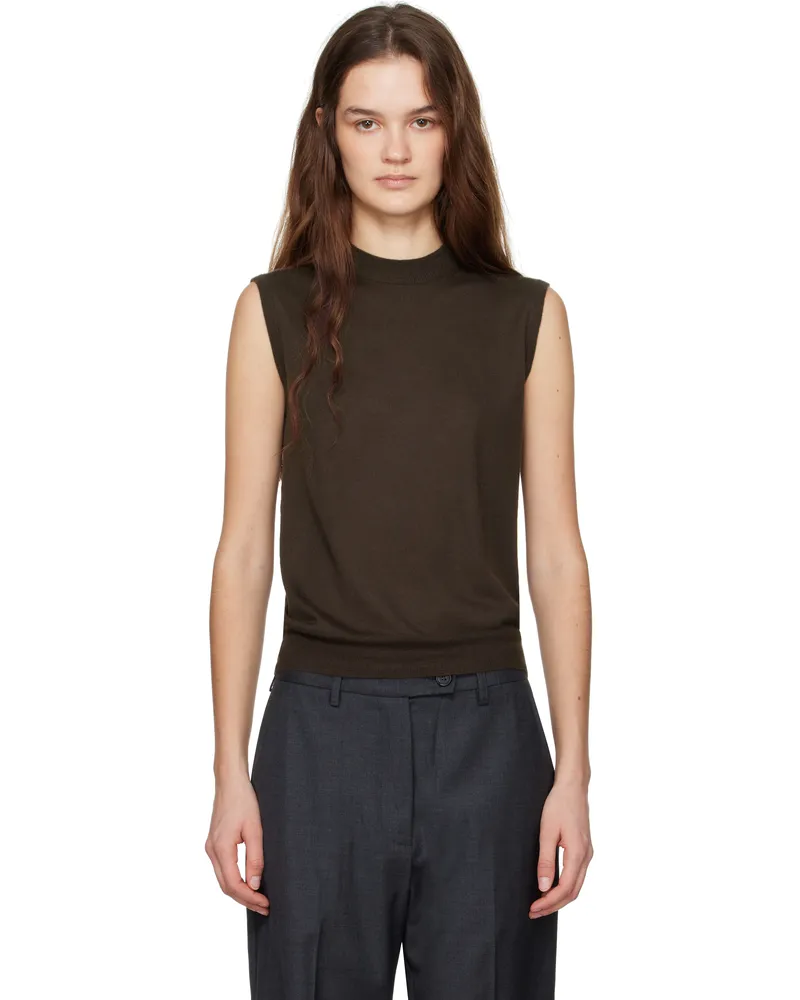 Co Brown Fine Cashmere Shell Vest 204