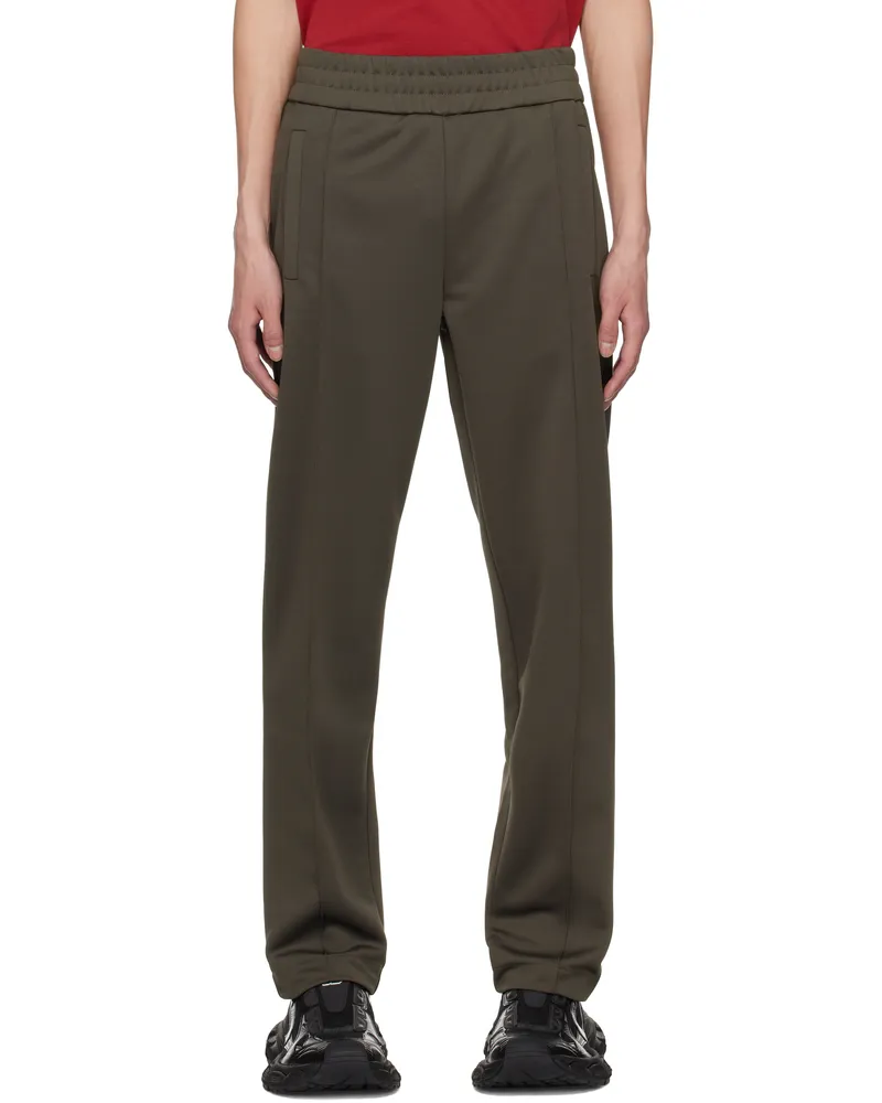Palm Angels Gray Curved Logo Track Pants Vintage