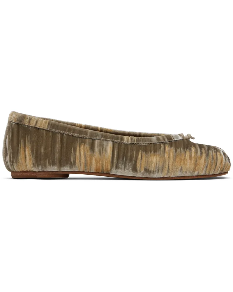 Maison Margiela Brown Tabi Ballerina Flats T2585