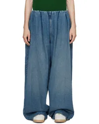 Maison Margiela Blue Wide Leg Jeans Blue