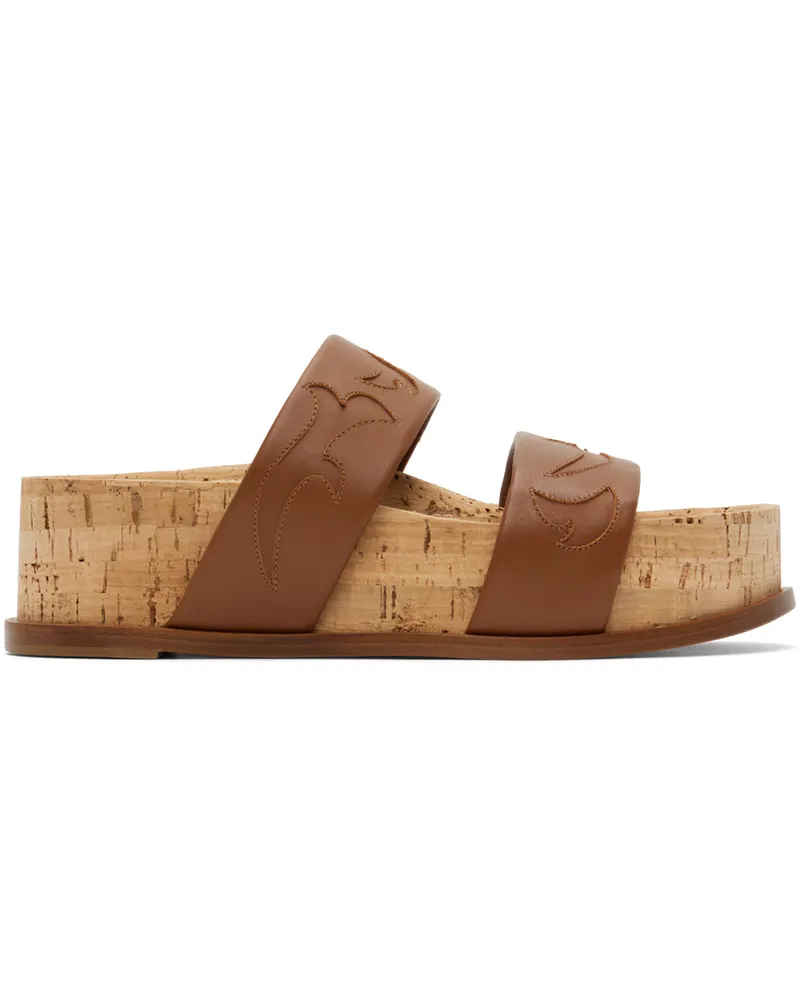 Gabriela Hearst Tan Flame Striker Sandals Cgn