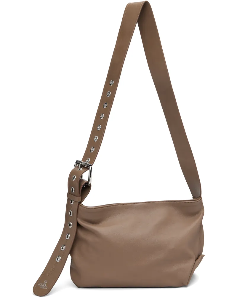 Vivienne Westwood Taupe Maxime Small Crossbody Bag P401