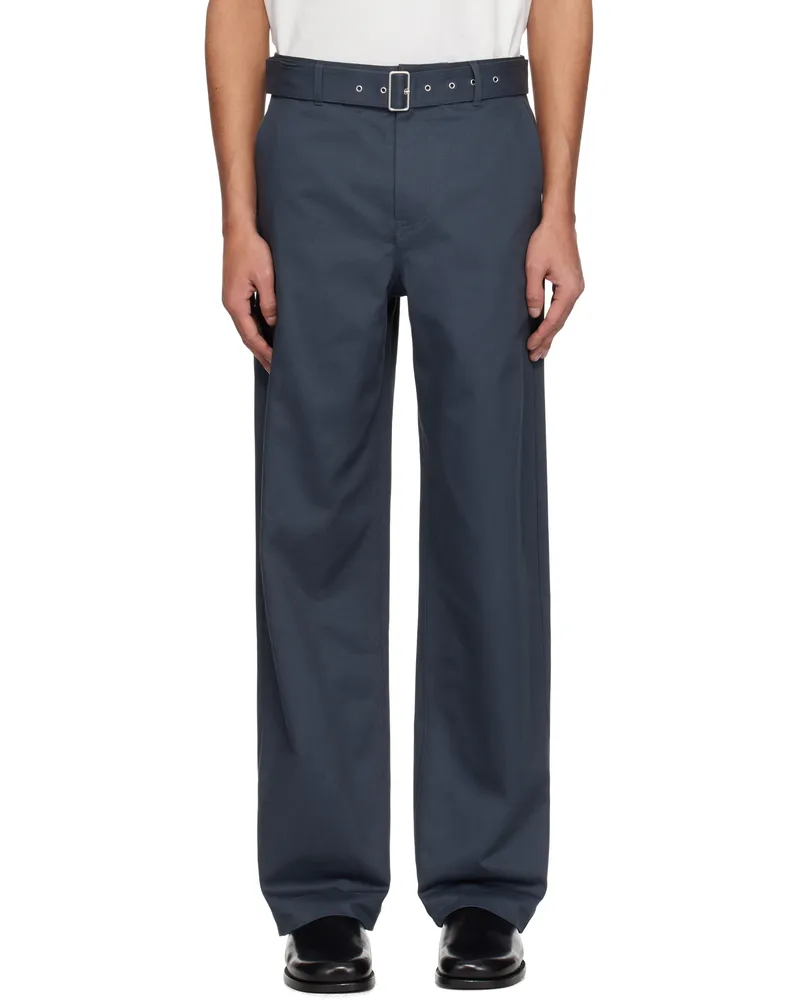 Kitsuné Gray Belted Trousers 0076