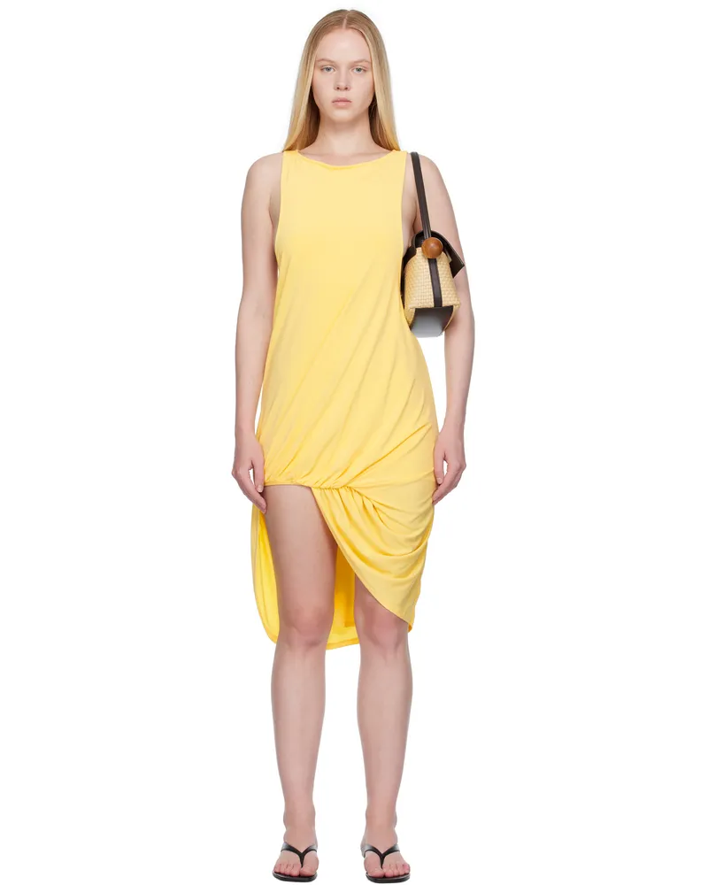 Jacquemus Yellow La Croisière 'The Peplo' Minidress 250