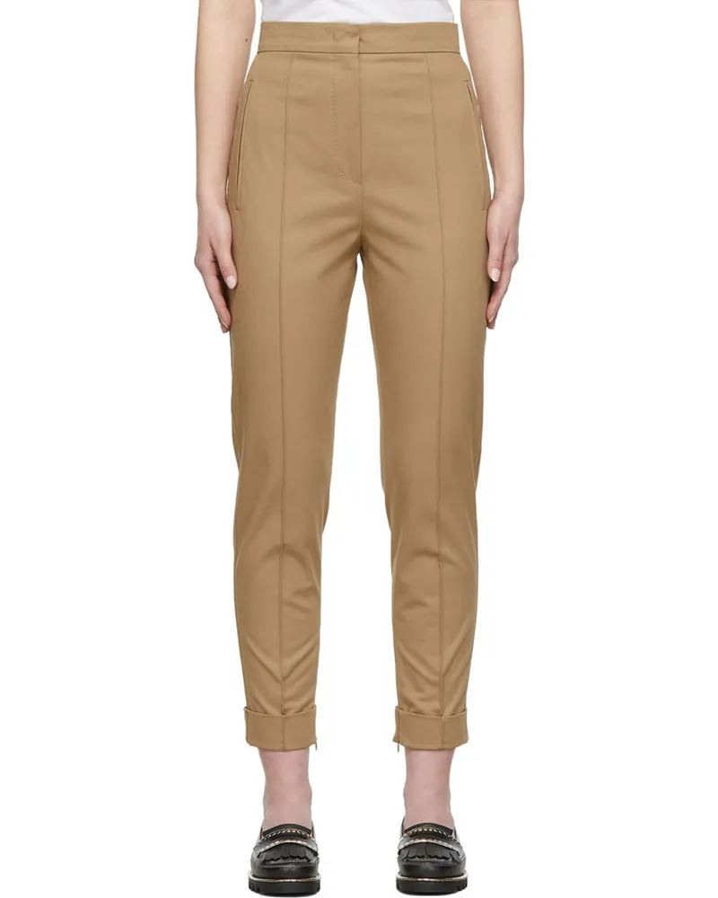 Max Mara Beige Volto Trousers 002