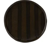 SSENSE Exclusive Black Glitter Stripe Plate