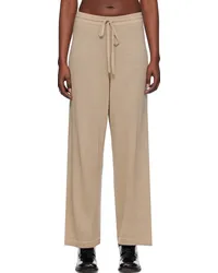 Lauren Manoogian Beige Super Fine Lounge Pants Aantique