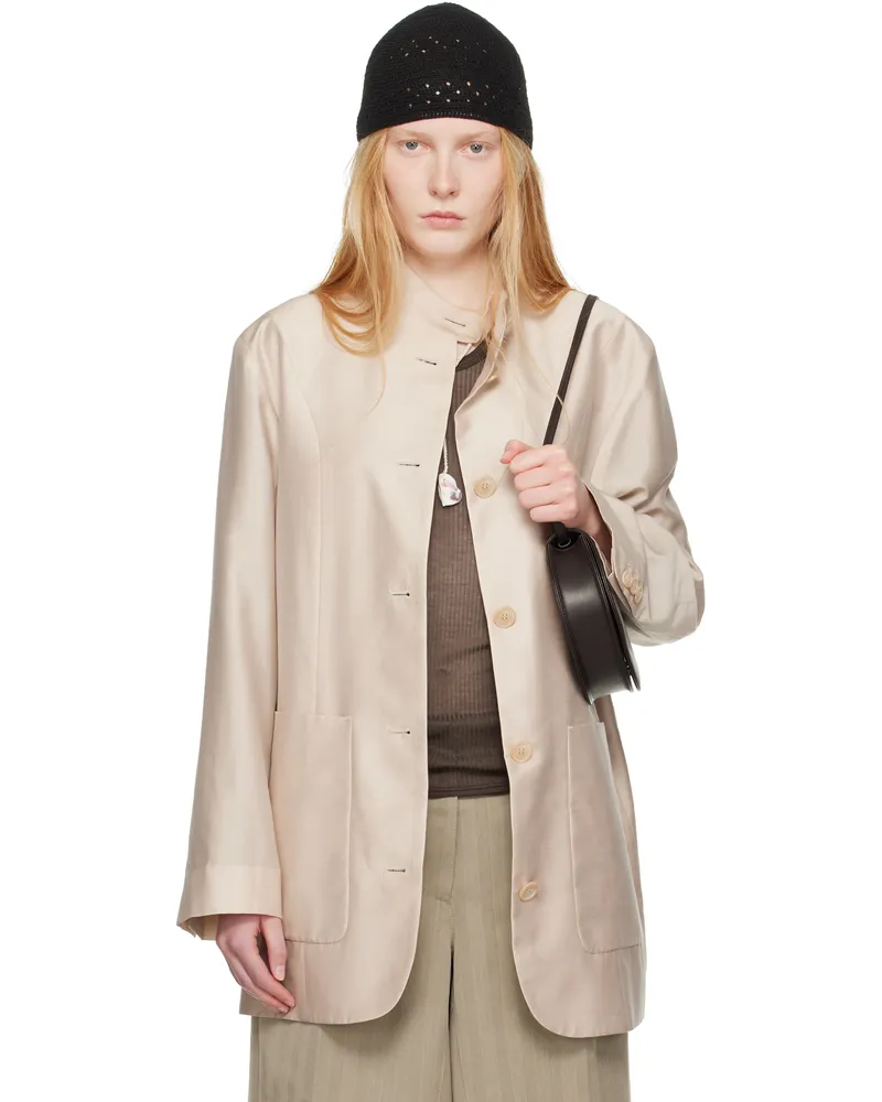 Our Legacy WORK SHOP Emporio Armani Beige Pomposo Coat Amaro