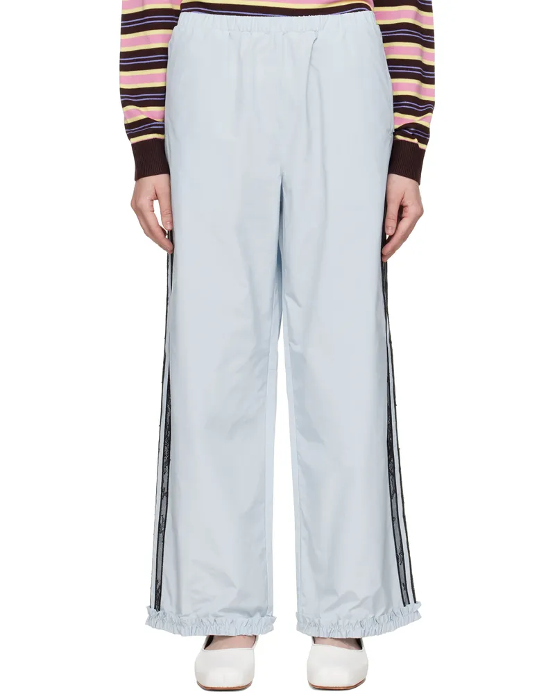 Sandy Liang Blue Anja Track Pants Light