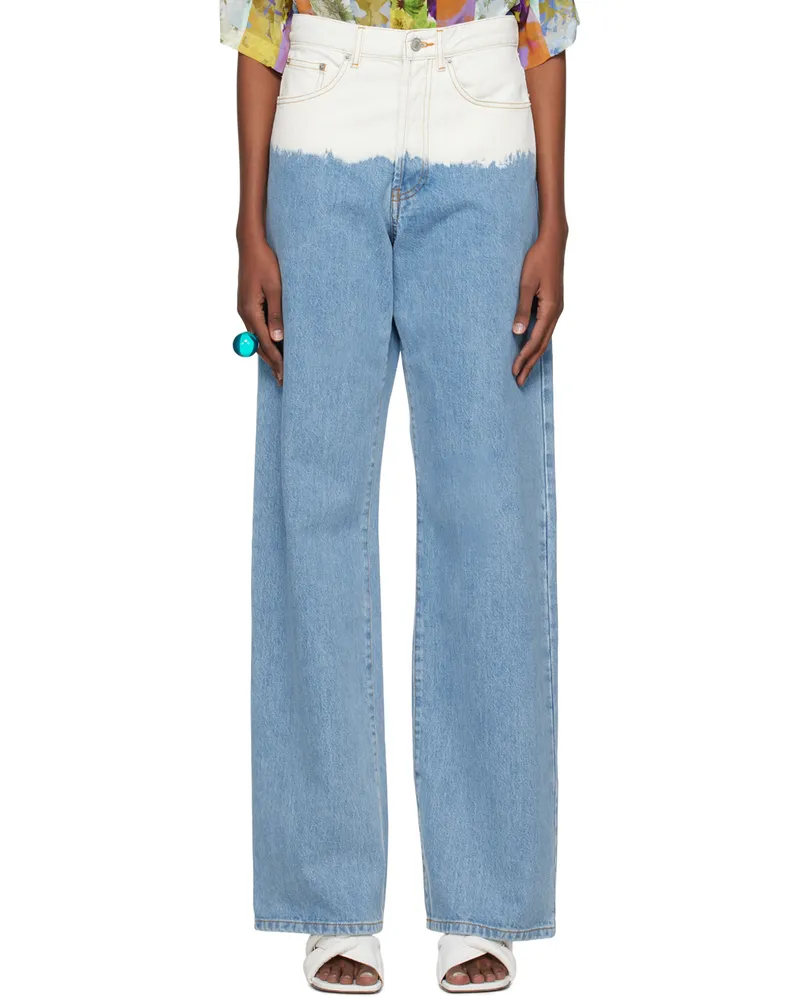 Dries van Noten SSENSE Exclusive Blue Peyton Jeans Blue