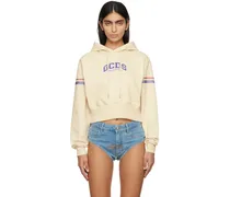 Off-White Cropped Hoodie