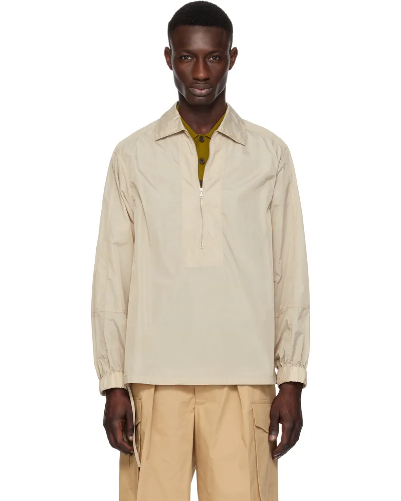 Dries van Noten Beige Half-Zip Shirt 103