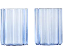 Blue Wave Glass Set