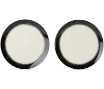 Off-White & Black DÉ Plate Set