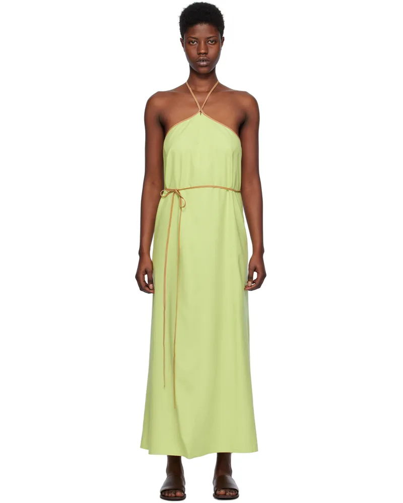 Baserange Green Ligo Maxi Dress Lime