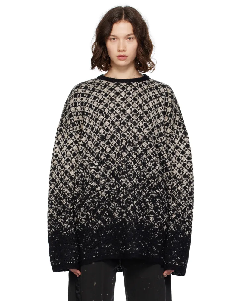 Maison Margiela Beige Wool & Mohair Sweater 001j