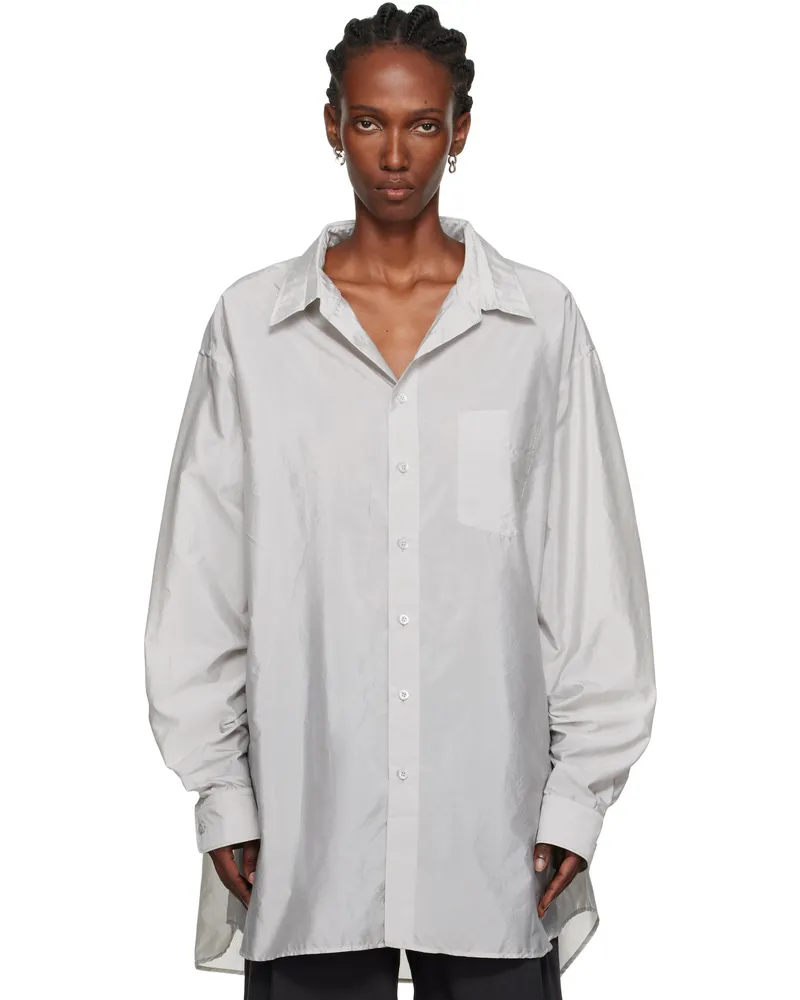 Maison Margiela Gray Long-Sleeve Shirt 856