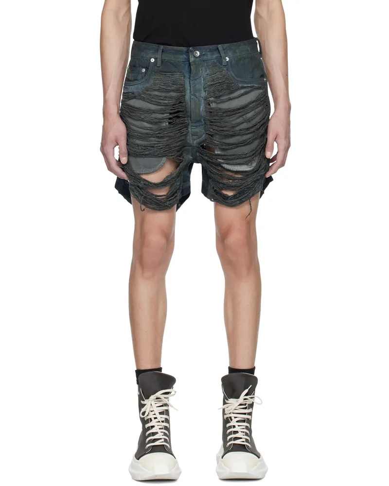 DRKSHDW by Rick Owens Gray Geth Cutoffs Denim Shorts 78