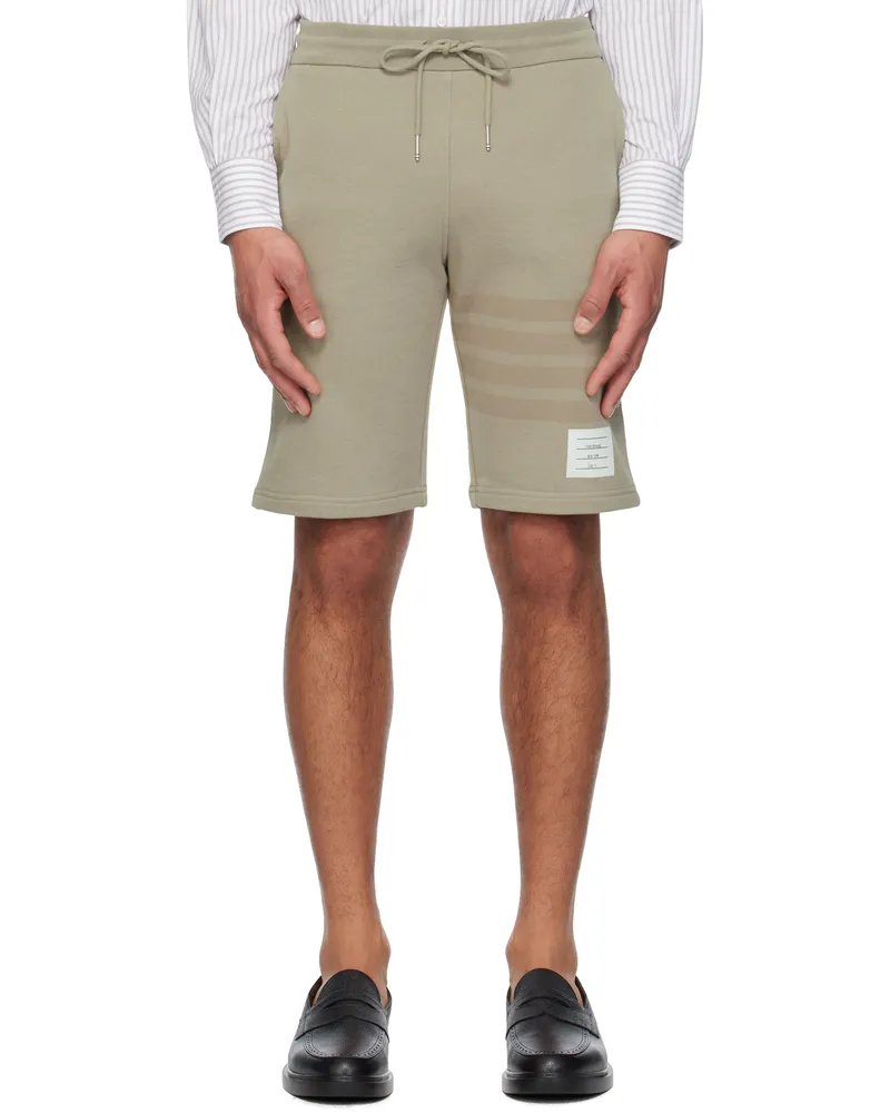 Thom Browne Taupe Classic Loopback 4-Bar Shorts 265