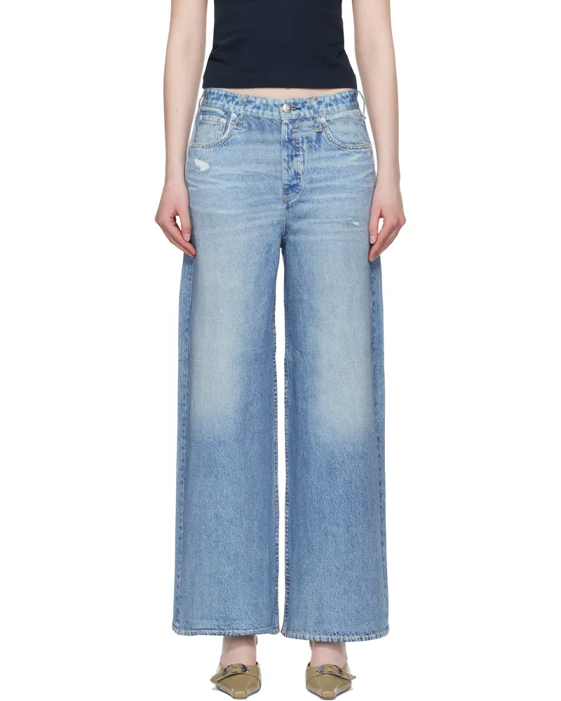 Rag & Bone Blue Miramar Sofie Ankle-Length Sweatpants Minetta