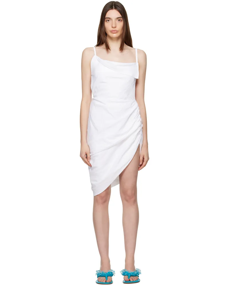 Jacquemus White Le Papier 'La Robe Saudade' Minidress 100