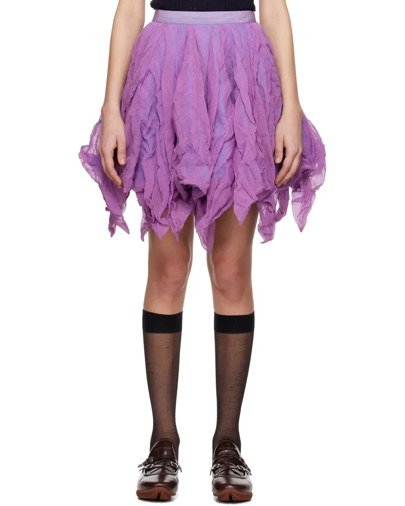 KIKO KOSTADINOV Purple Uhura Circle Midi Skirt Lilac