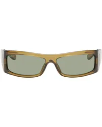 Gucci Brown Rectangular Sunglasses Brown