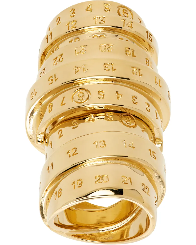 Maison Margiela Gold Numeric Ring 950