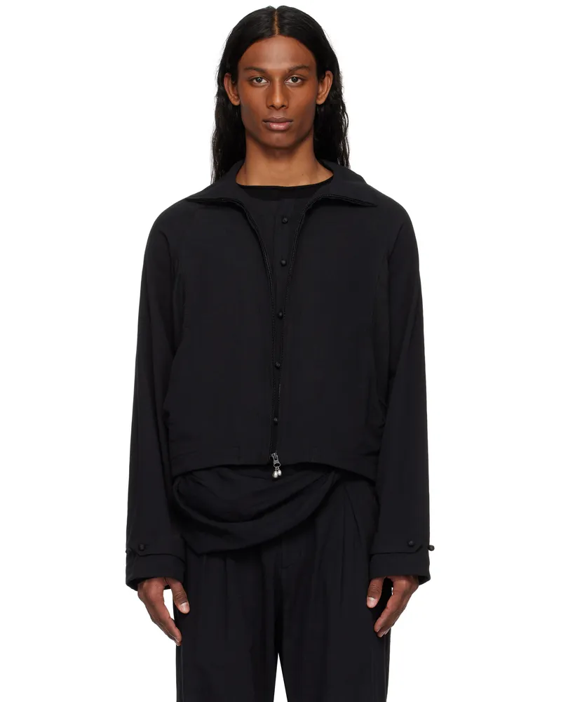 Hyein Seo Black Seed Charm Jacket Black
