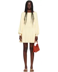 STAUD Off-White Claude Minidress Butc