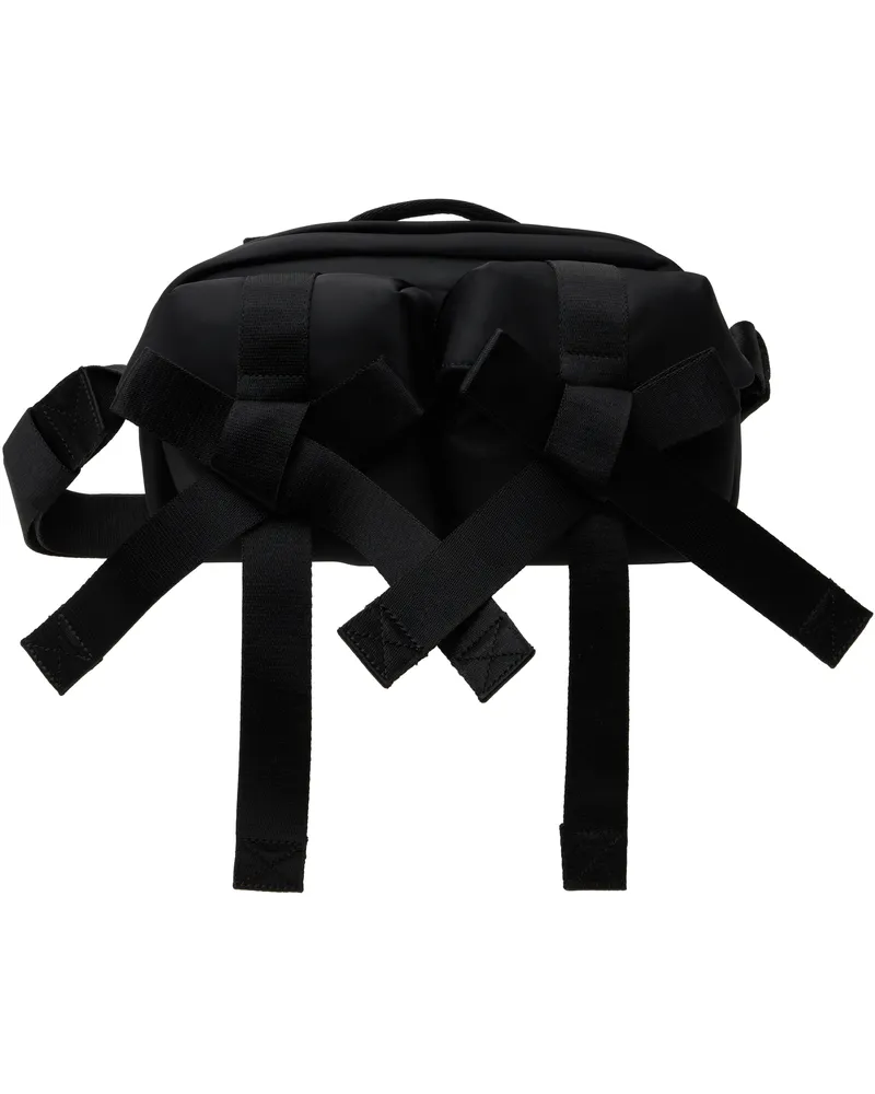 Simone Rocha Black Beaded Classic Bow Crossbody Bag Black