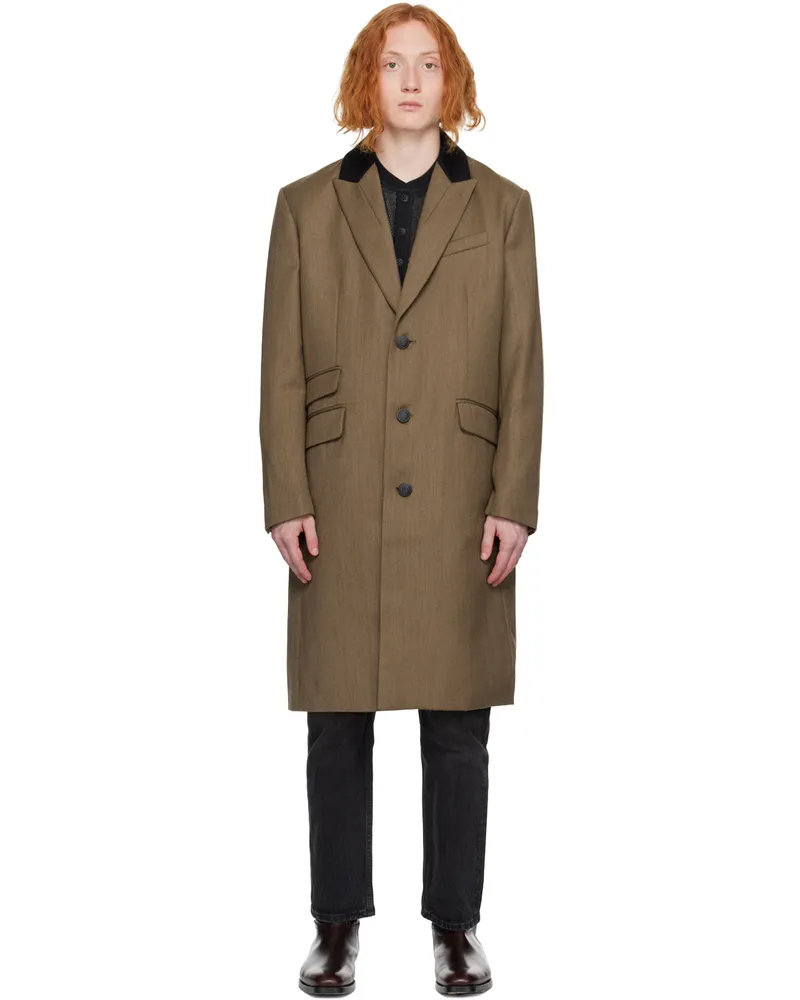Rag & Bone Brown Cambridge Coat Grey