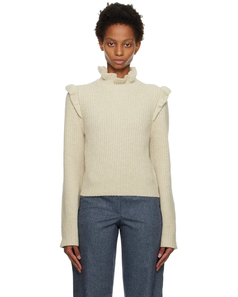 See by Chloé Off-White Ruffle Sweater 20s