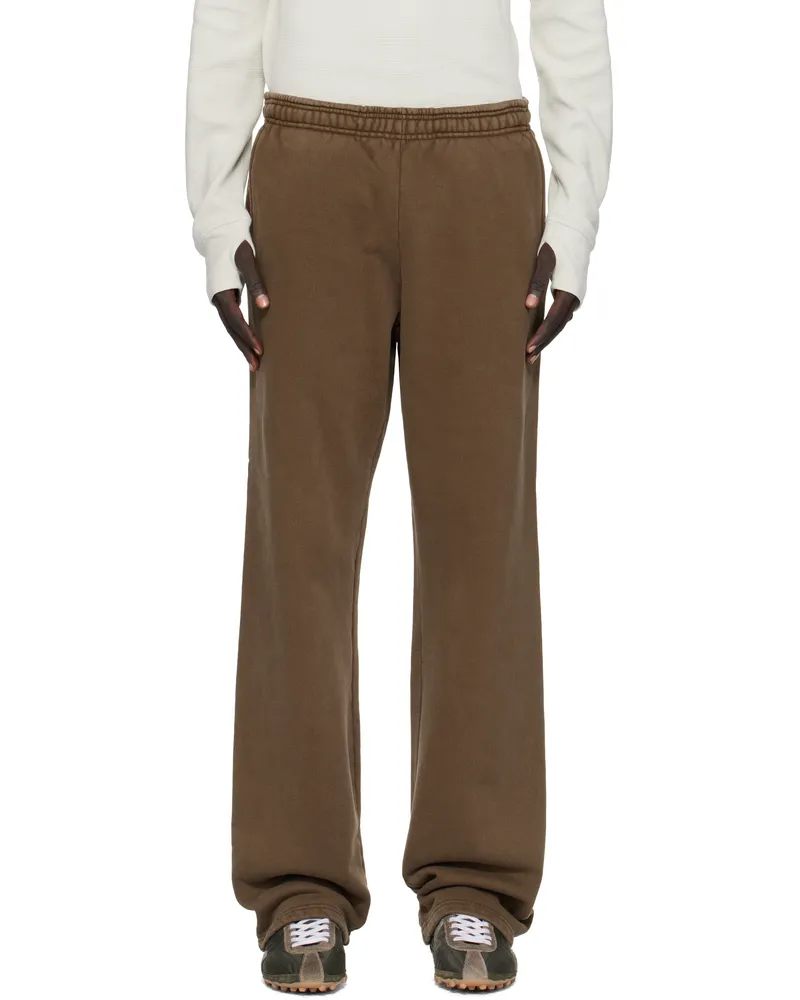 Entire Studios Brown Straight-Leg Sweatpants Brunette