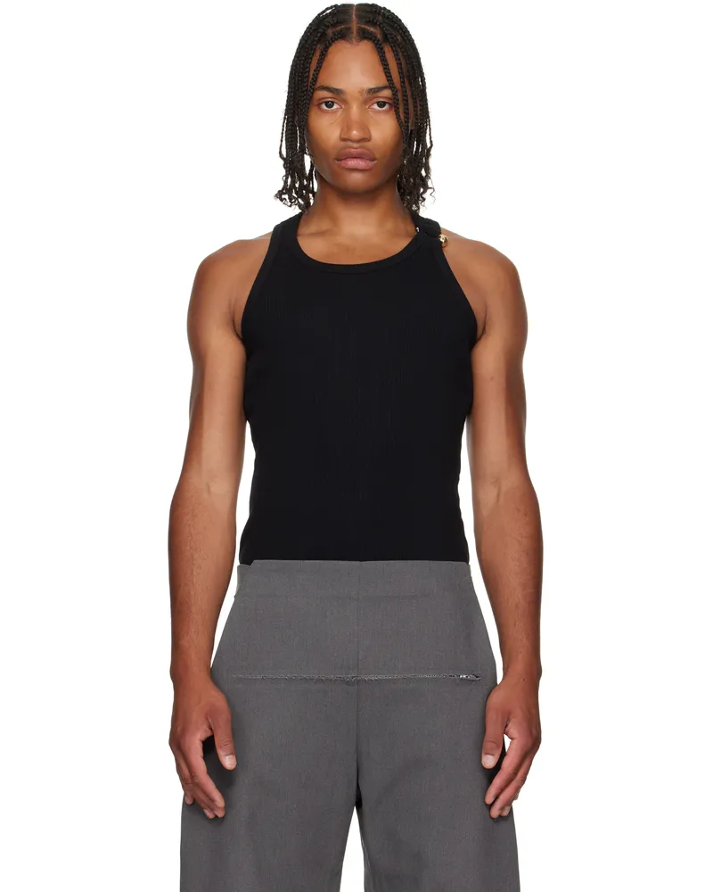 Jean Paul Gaultier Black 'The Piercing' Tank Top 00-black