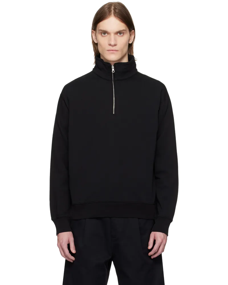 Reigning Champ Black Lightweight Terry Quarter Zip Vault Track Jacket 1