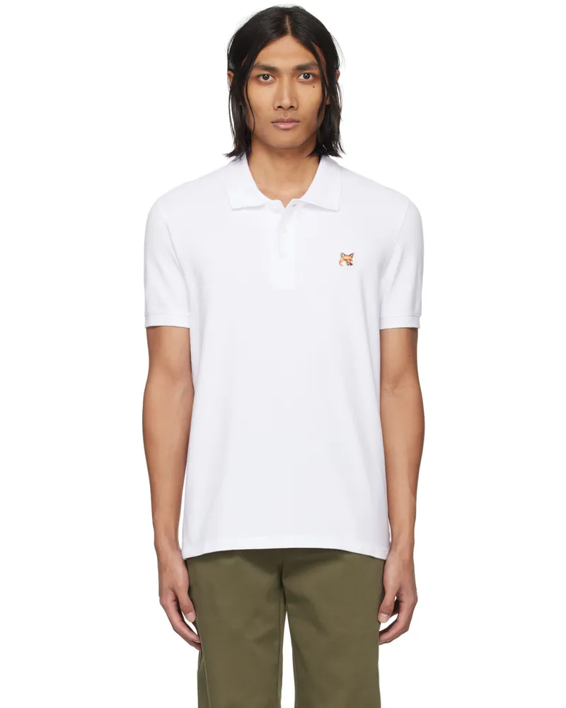 Kitsuné White Fox Head Patch Classic Polo P100