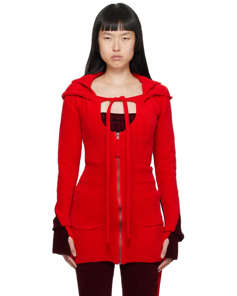 OTTOLINGER Red Extended Cardigan Red