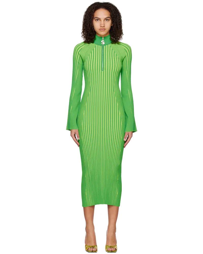Simon Miller Green Zumi Midi Dress Grass