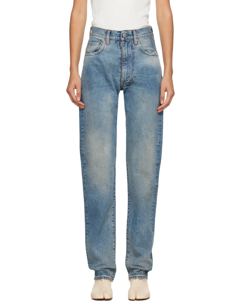 Maison Margiela Blue Distressed Jeans 984